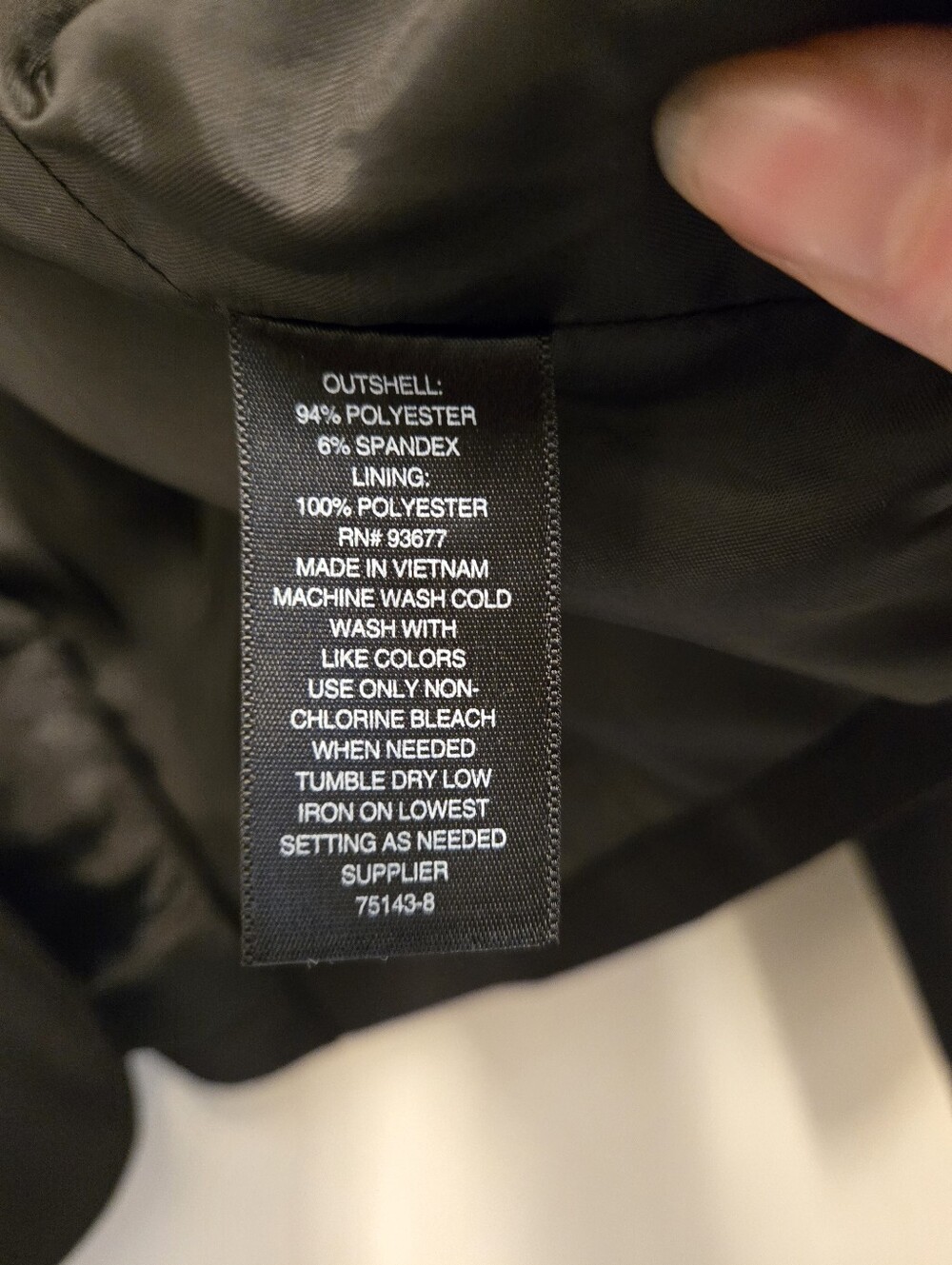 Worthington Womens Black Fitted Blazer - Picture 3 of 8